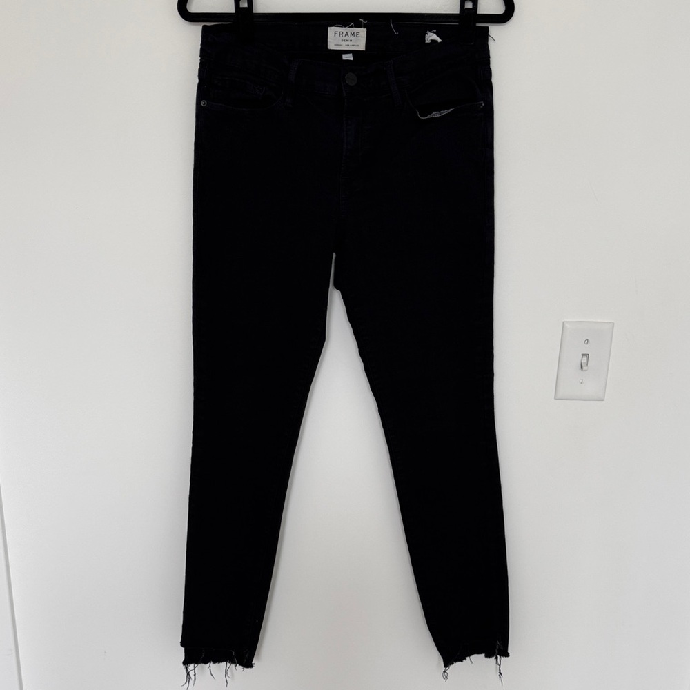 Frame Le Skinny De Jeanne, Black - Size 30